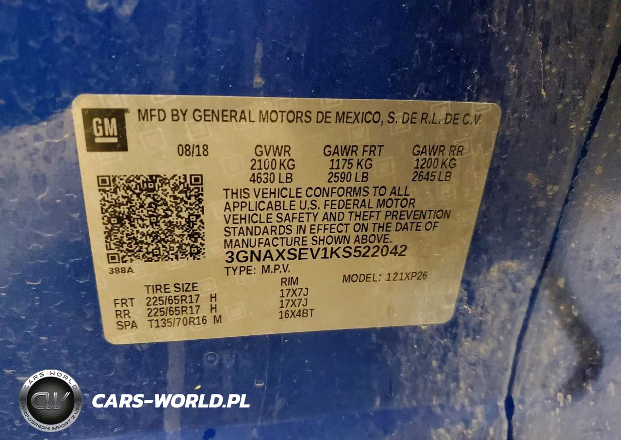 2019 Chevrolet Equinox Ls VIN:3GNAXSEV1KS522042 - 14