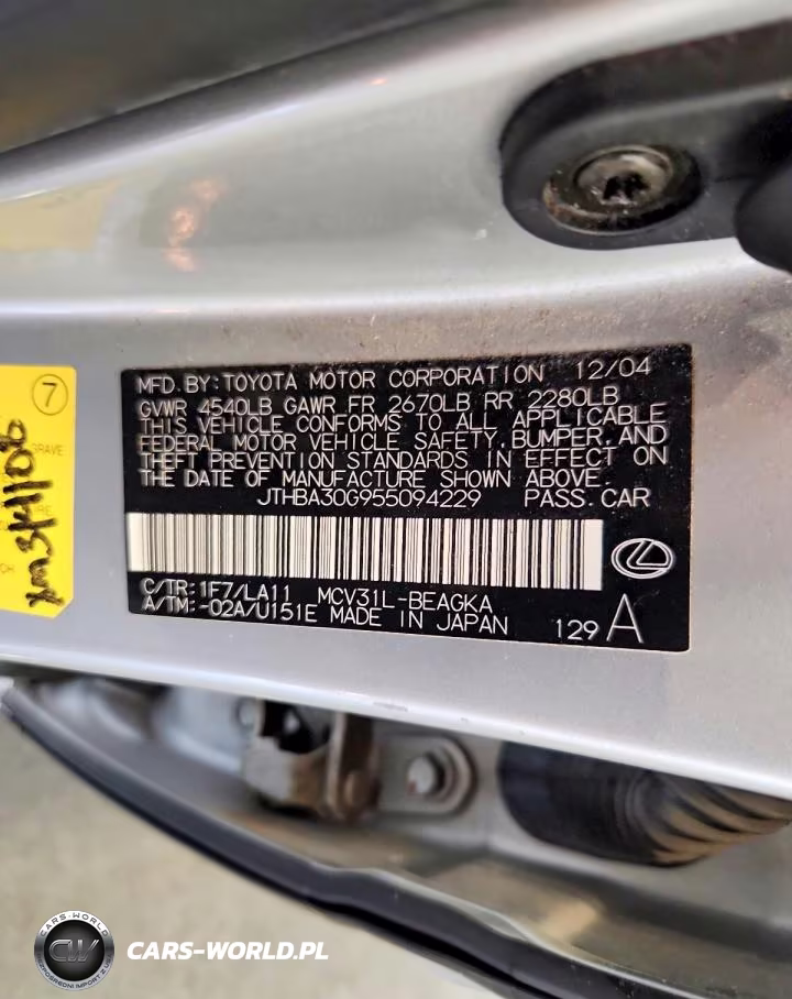 2005 Lexus Es 330 VIN:JTHBA30G955094229 - 13