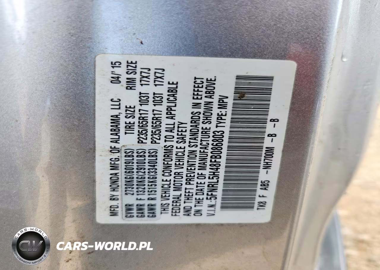 2015 Honda Odyssey Ex VIN:5FNRL5H48FB086803 - 14