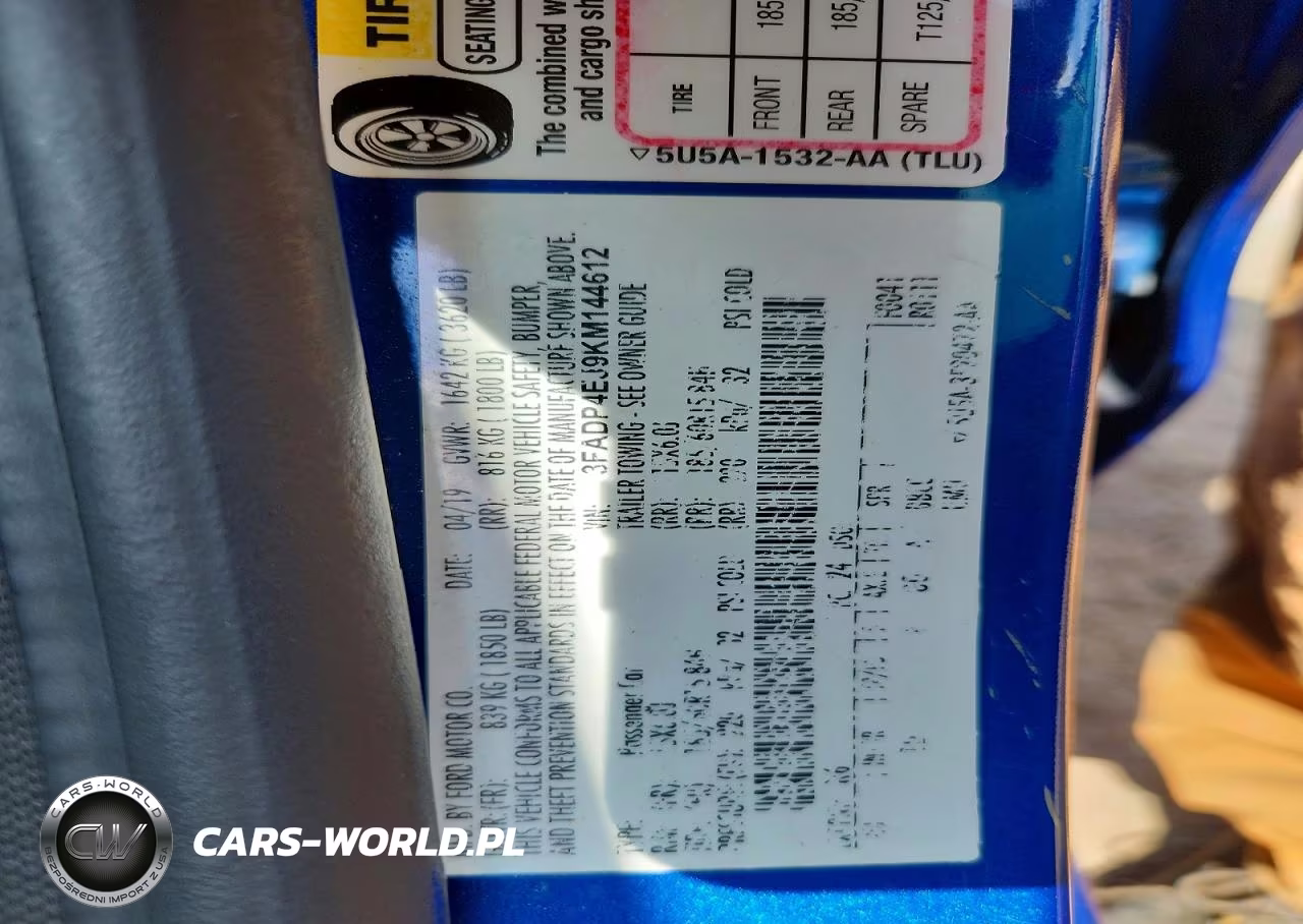 2019 Ford Fiesta Se VIN:3FADP4EJ9KM144612 - 12