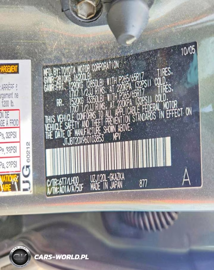 2006 Lexus Gx 470 VIN:JTJBT20X960103853 - 13