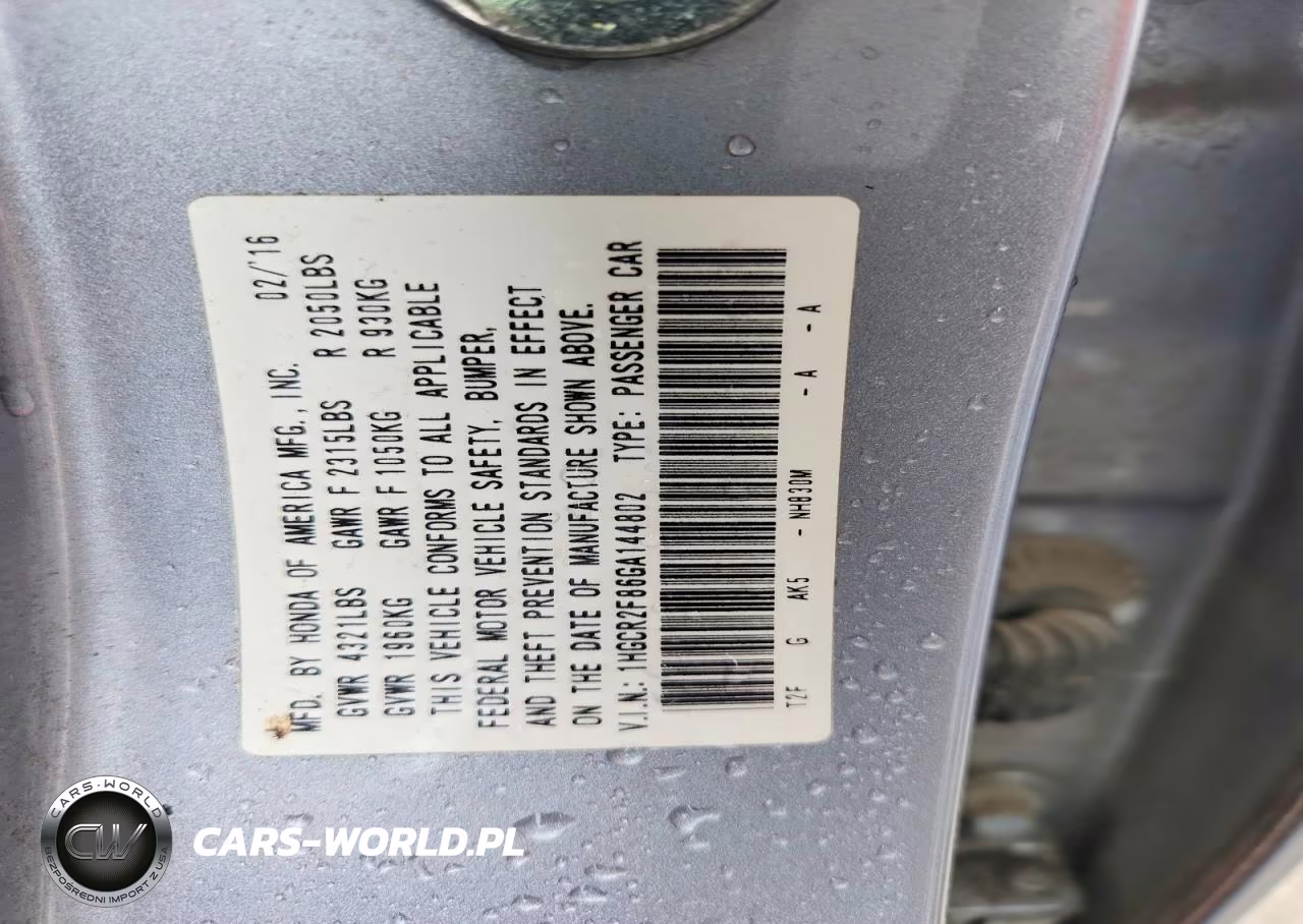 2016 Honda Accord Exl VIN:1HGCR2F86GA144802 - 12
