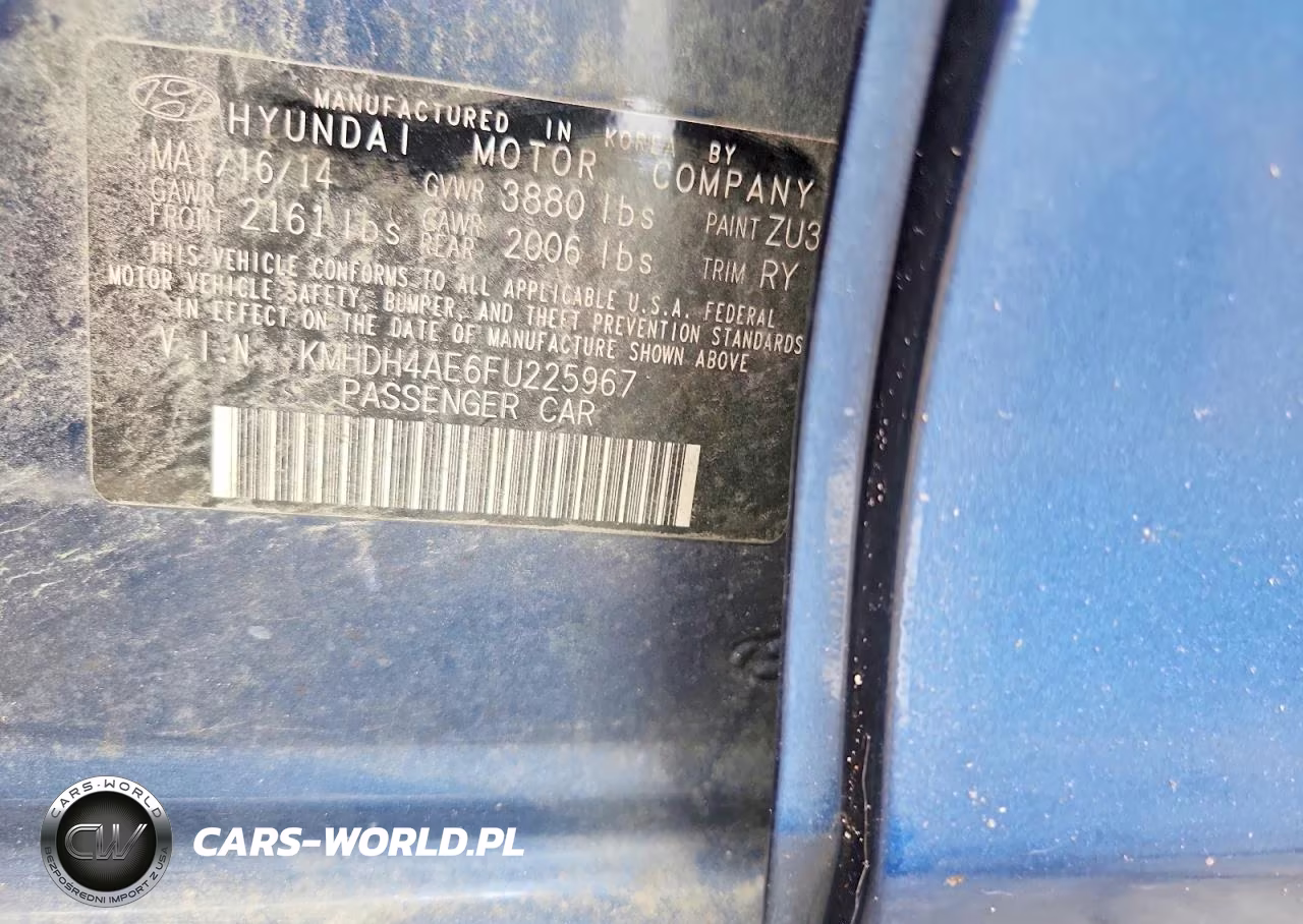 2015 Hyundai Elantra Se VIN:KMHDH4AE6FU225967 - 12