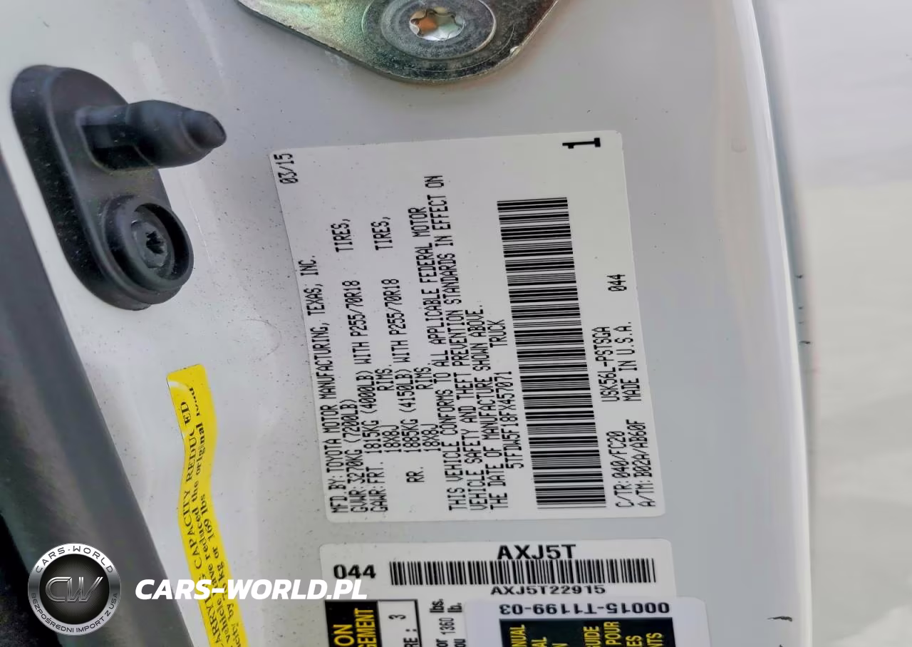 2015 Toyota Tundra Sr5 VIN:5TFDW5F18FX457071 - 13
