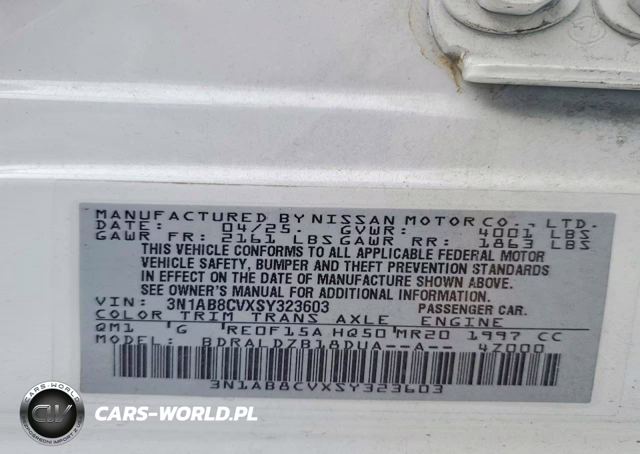 2025 Nissan Sentra Sv VIN:3N1AB8CVXSY323603 - 12