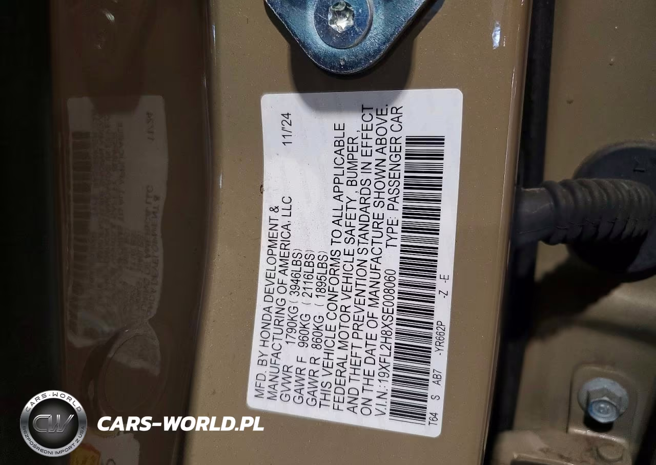 2025 Honda Civic Sport VIN:19XFL2H8XSE008060 - 13