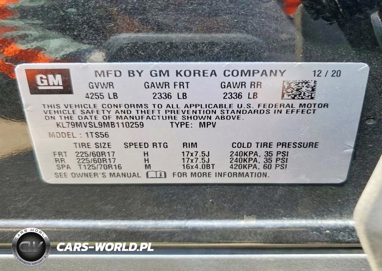 2021 Chevrolet Trailblazer Activ VIN:KL79MVSL9MB110259 - 12