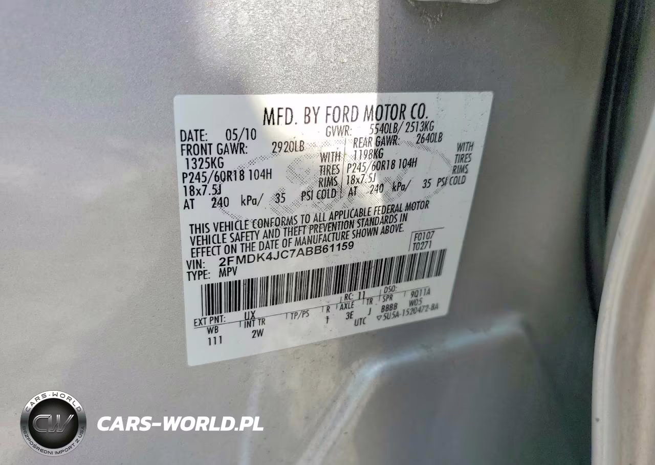 2010 Ford Edge Sel VIN:2FMDK4JC7ABB61159 - 13
