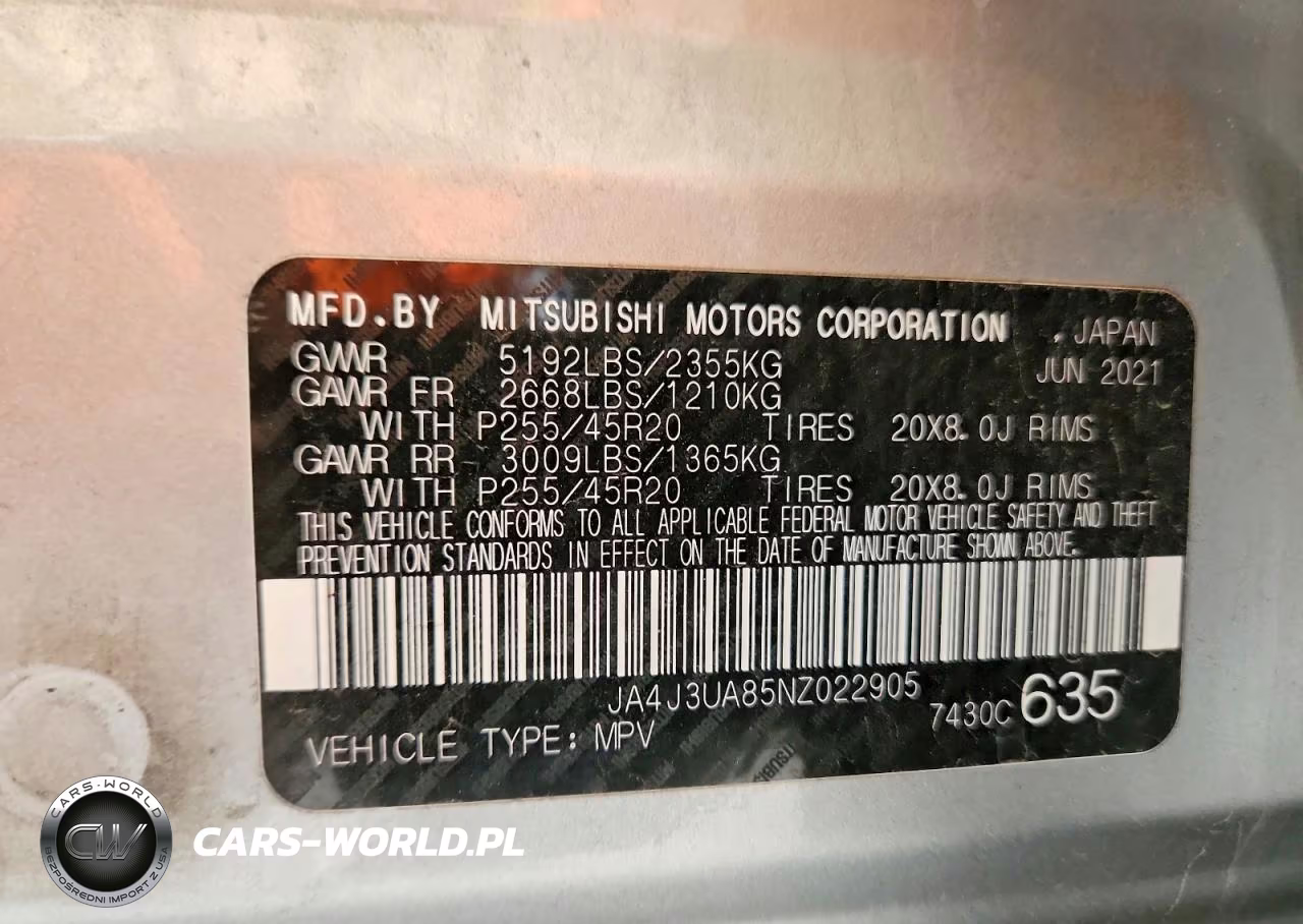 2022 Mitsubishi Outlander Se VIN:JA4J3UA85NZ022905 - 14