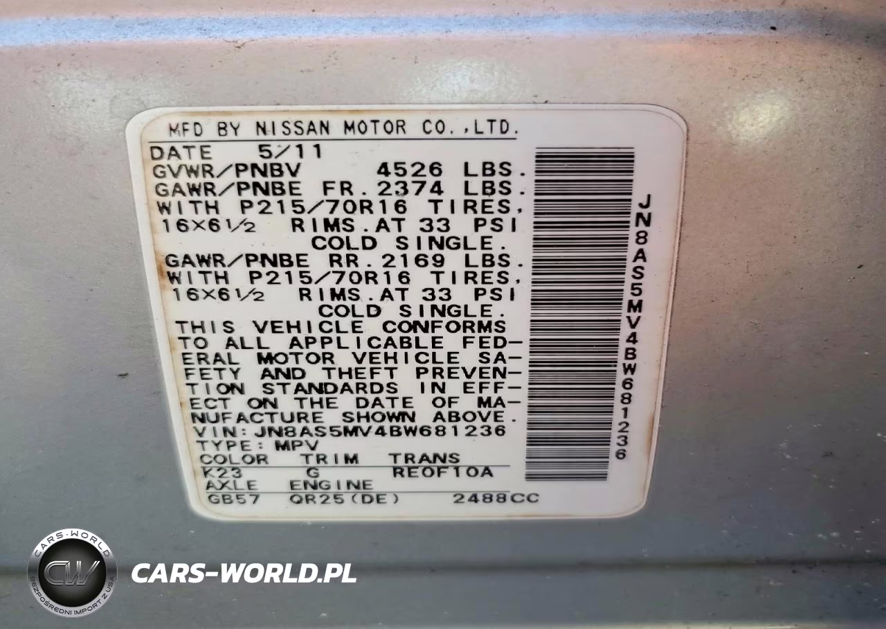2011 Nissan Rogue S VIN:JN8AS5MV4BW681236 - 13