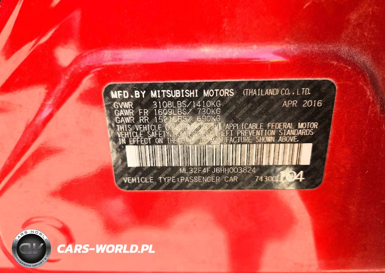 2017 Mitsubishi Mirage G4 Se VIN:ML32F4FJ6HH003824 - 12