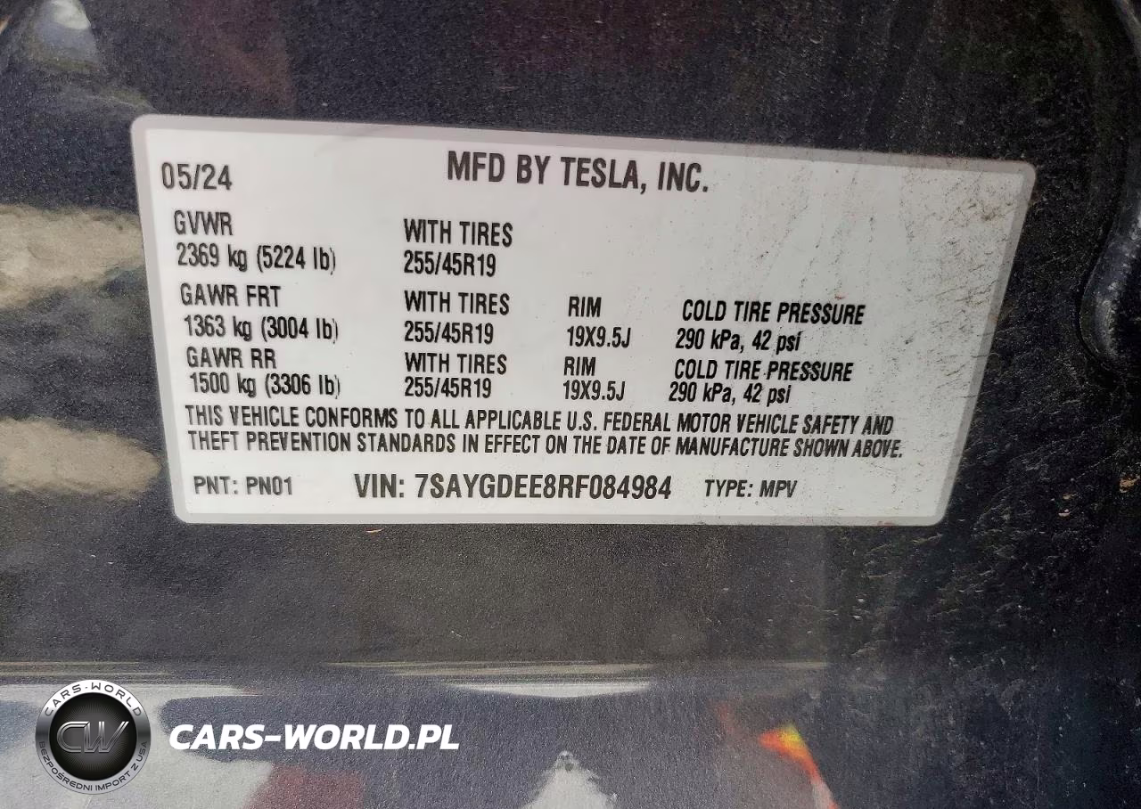 2024 Tesla Model Y VIN:7SAYGDEE8RF084984 - 13