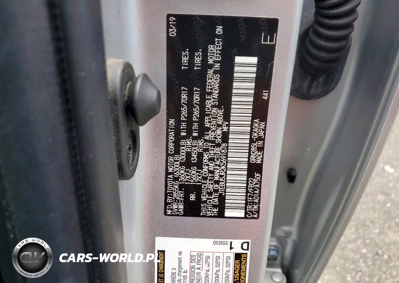 2019 Toyota 4Runner Sr5 VIN:JTEBU5JR2K5691878 - 13