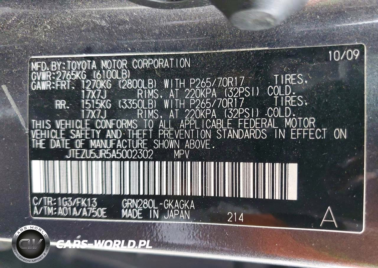 2010 Toyota 4Runner Sr5 VIN:JTEZU5JR5A5002302 - 14