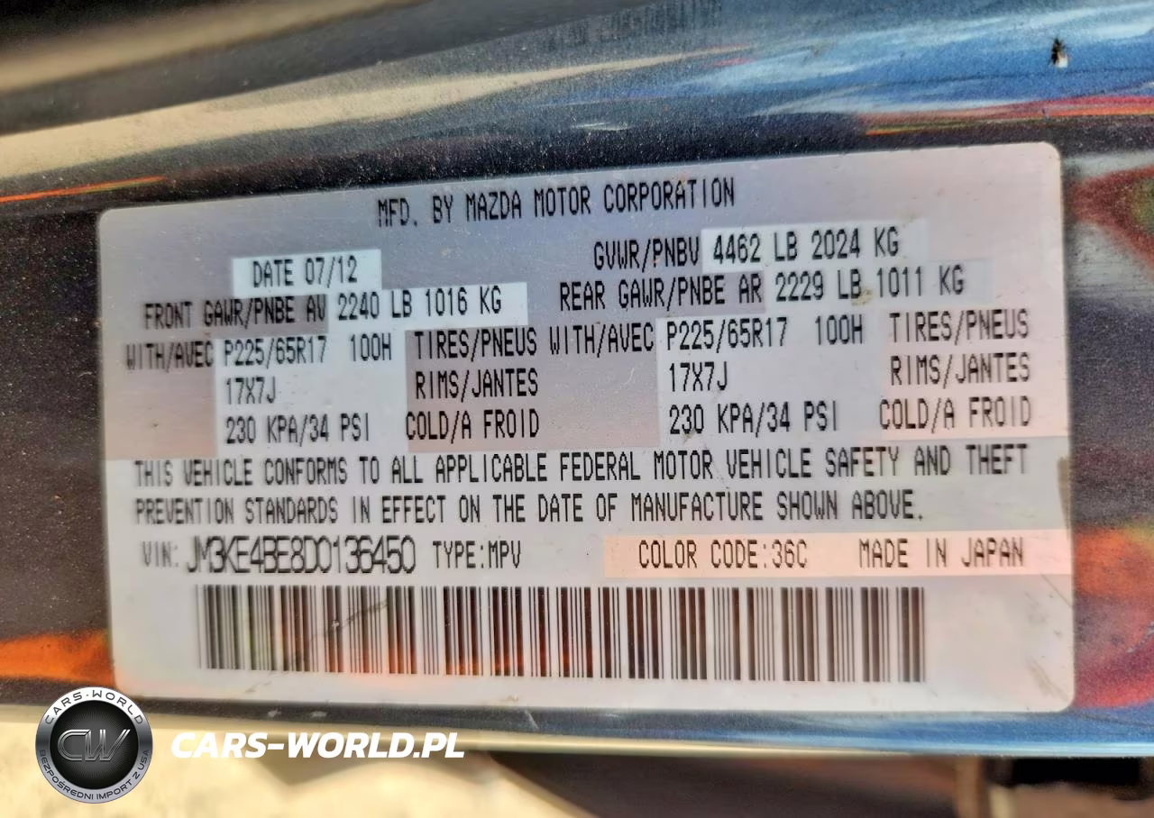2013 Mazda Cx-5 Sport VIN:JM3KE4BE8D0136450 - 13