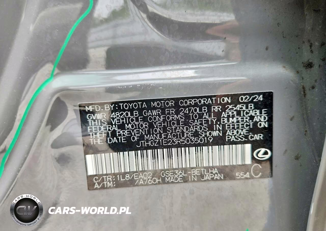 2024 Lexus Is 350 F Sport VIN:JTHGZ1E23R5035019 - 13