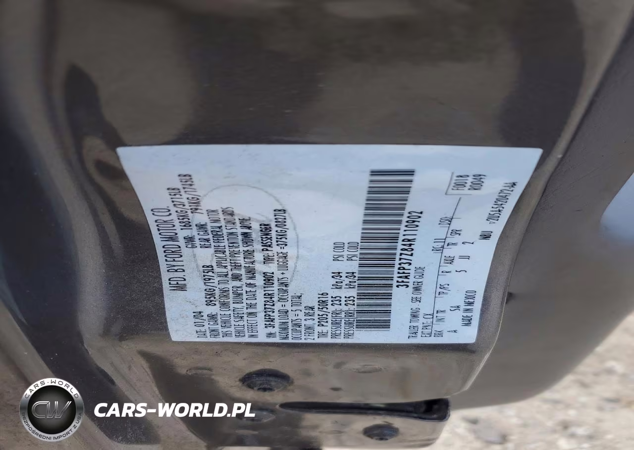 2004 Ford Focus Zx5 VIN:3FAFP37Z84R110902 - 12