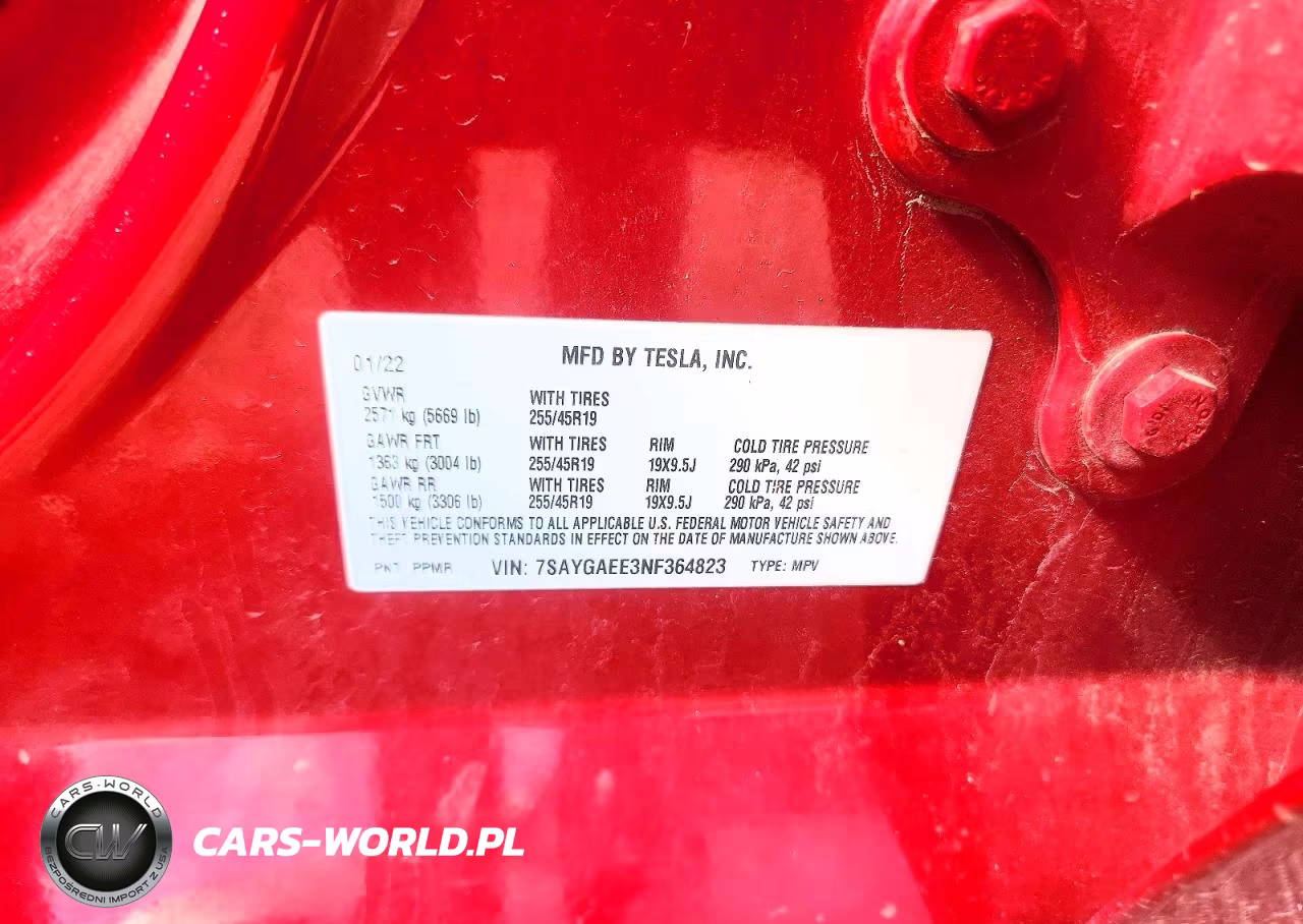 2022 Tesla Model Y VIN:7SAYGAEE3NF364823 - 12