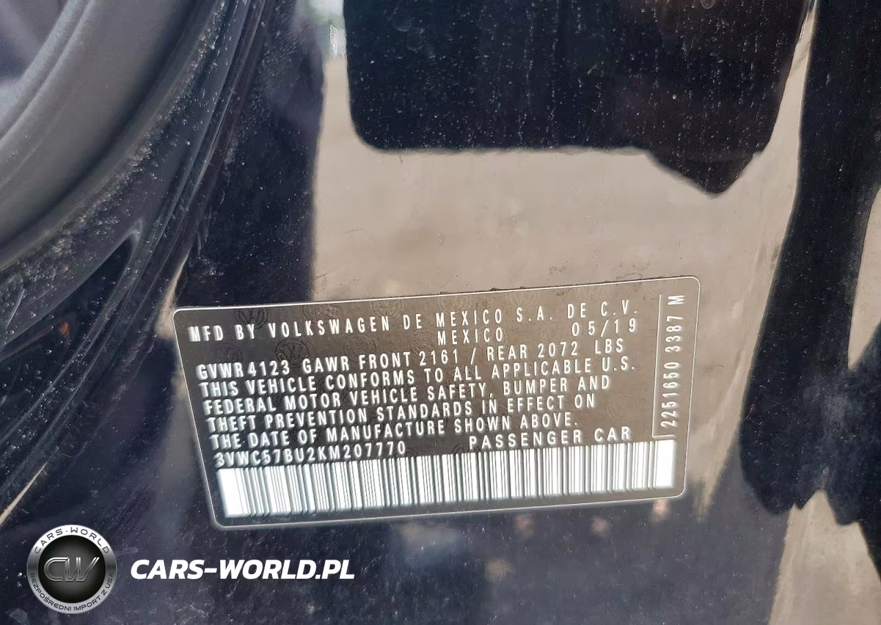 2019 Volkswagen Jetta VIN:3VWC57BU2KM207770 - 12
