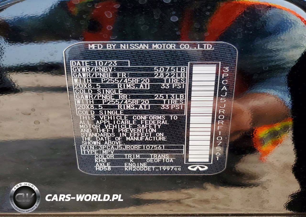 2024 Infiniti Qx55 Luxe VIN:3PCAJ5JR0RF107561 - 13