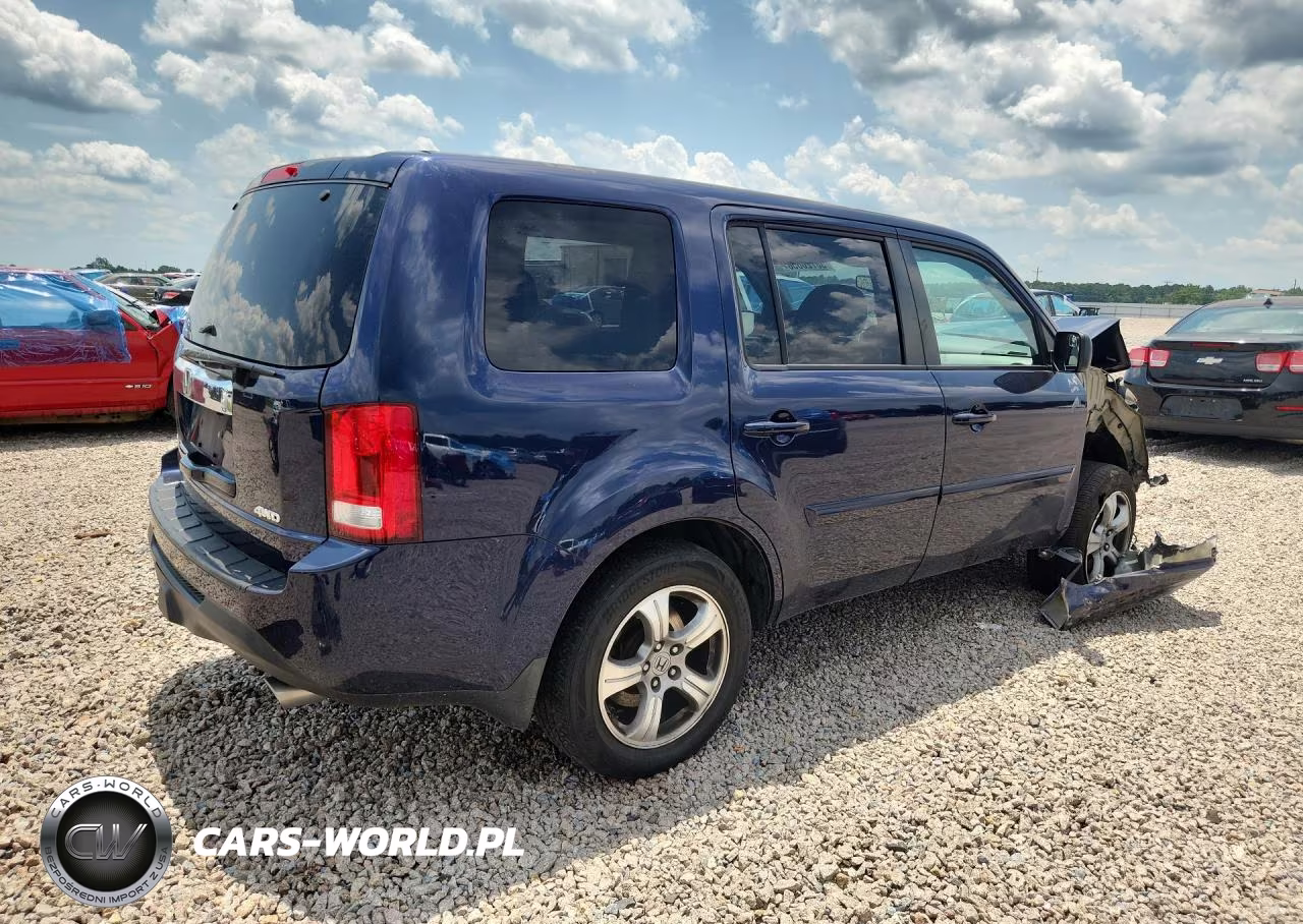 2013 Honda Pilot Exl VIN:5FNYF4H5XDB086160 - 3