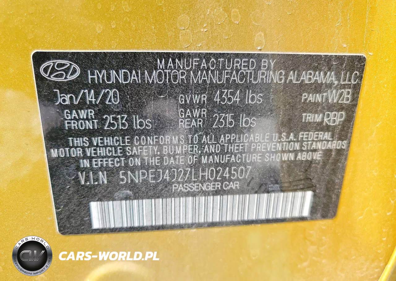 2020 Hyundai Sonata Sel Plus VIN:5NPEJ4J27LH024507 - 13