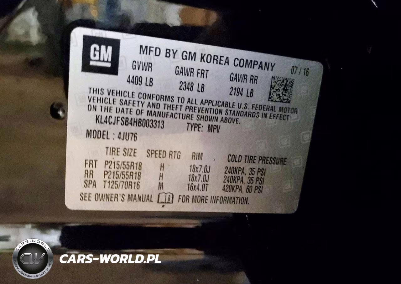 2017 Buick Encore Preferred Ii VIN:KL4CJFSB4HB003313 - 13