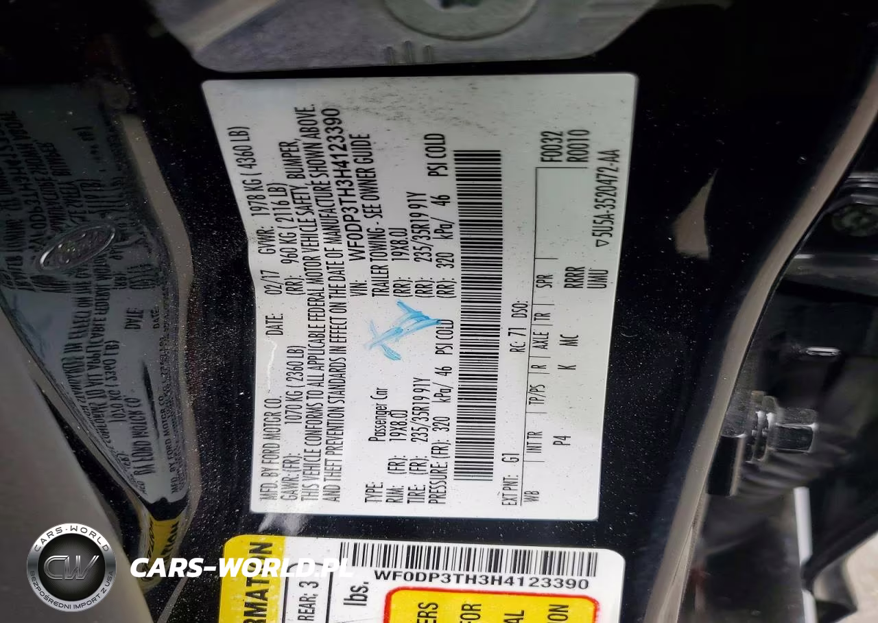 2017 Ford Focus Rs VIN:WF0DP3TH3H4123390 - 13