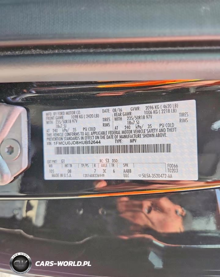 2017 Ford Escape Titanium VIN:1FMCU0JD8HUB52644 - 12