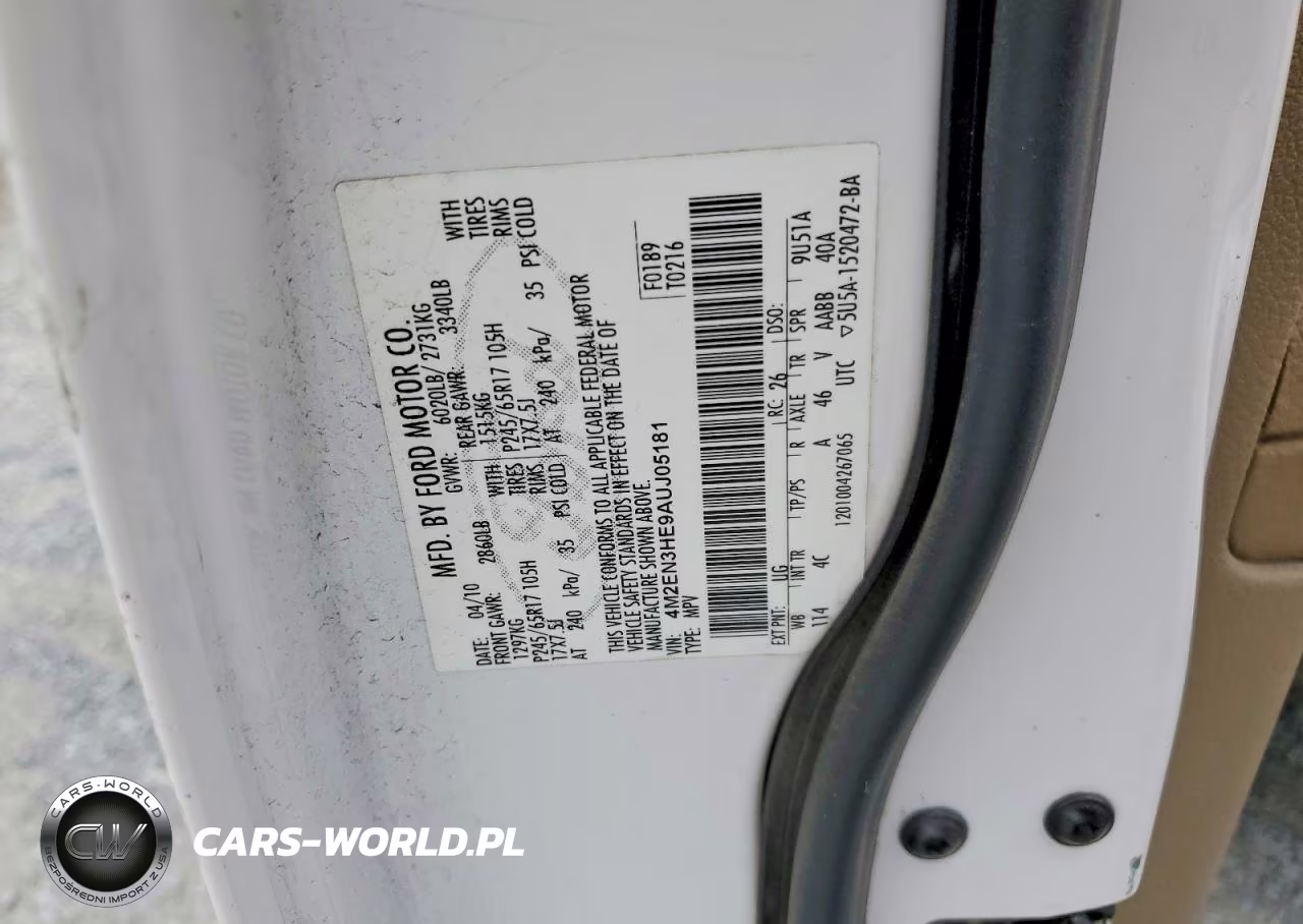 2010 Mercury Mountaineer VIN:4M2EN3HE9AUJ05181 - 13