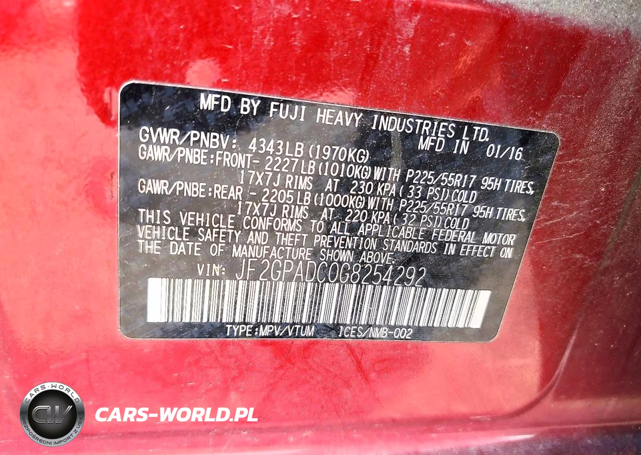 2016 Subaru Crosstrek Premium VIN:JF2GPADC0G8254292 - 14