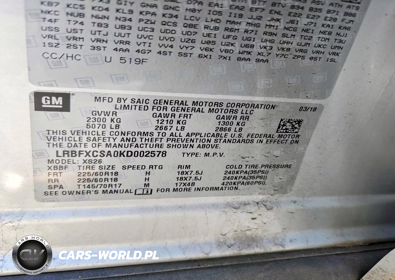2019 Buick Envision Essence VIN:LRBFXCSA0KD002578 - 14