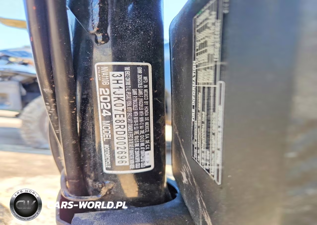 2024 Honda Nva110 B VIN:3H1JK07E8RD002696 - 8