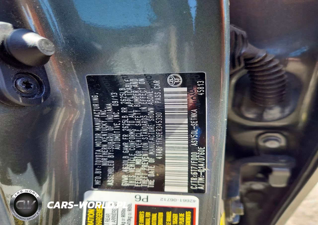 2014 Toyota Camry Le VIN:4T4BF1FK9ER345390 - 13