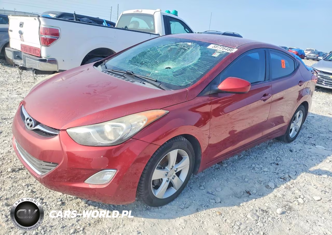 2013 Hyundai Elantra Gls VIN:5NPDH4AE5DH388170 - 1