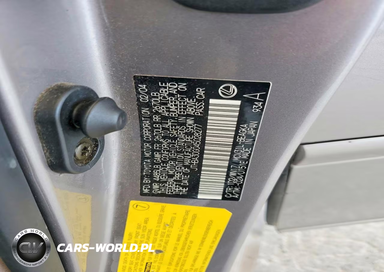 2004 Lexus Es 330 VIN:JTHBA30G045028277 - 12