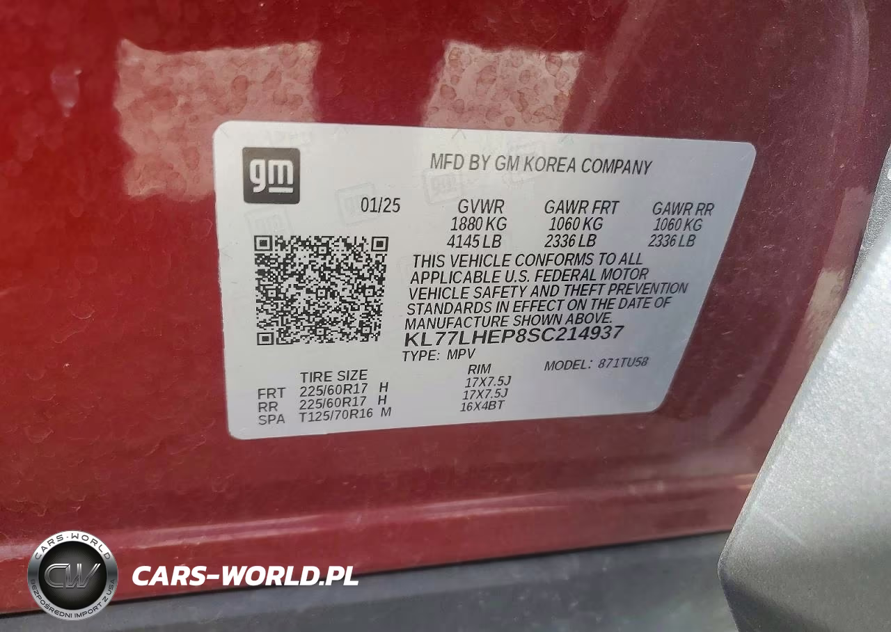 2025 Chevrolet Trax 1Lt VIN:KL77LHEP8SC214937 - 12
