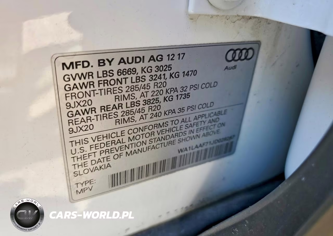 2018 Audi Q7 Premium Plus VIN:WA1LAAF71JD028267 - 13