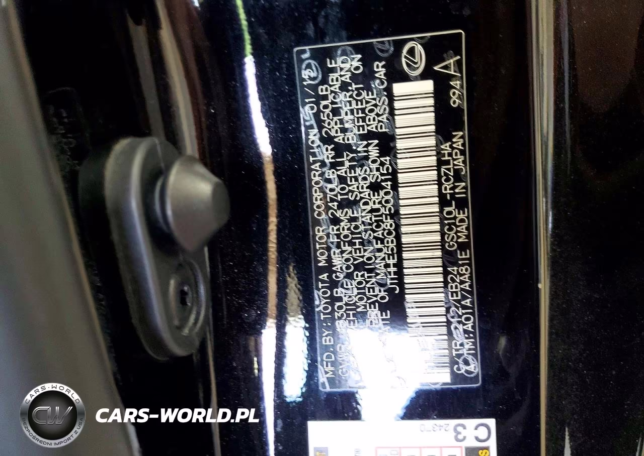 2015 Lexus Rc 350 VIN:JTHHE5BC8F5004154 - 12