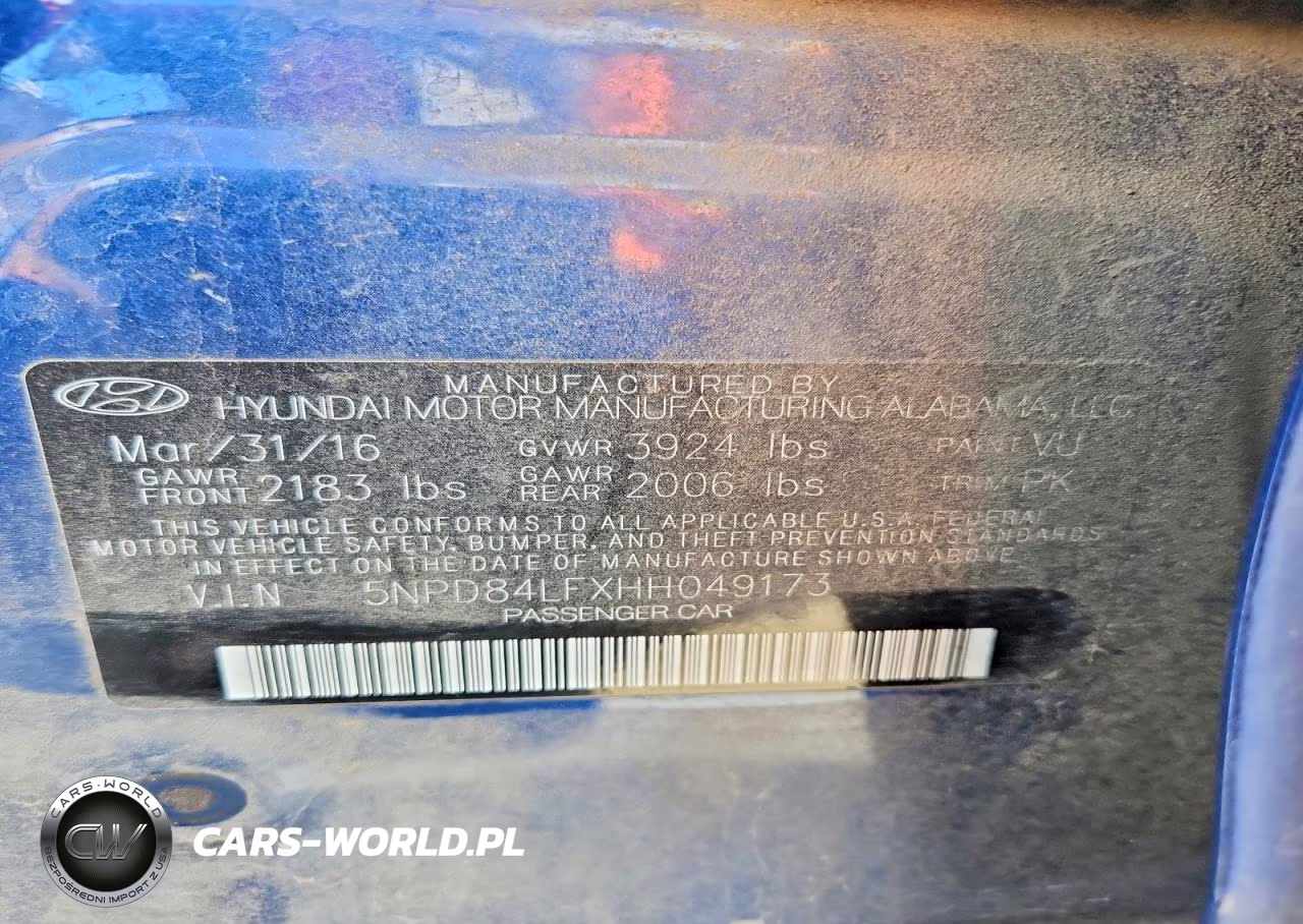2017 Hyundai Elantra Se VIN:5NPD84LFXHH049173 - 12