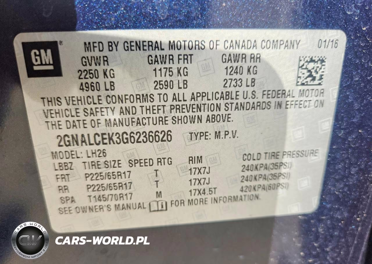 2016 Chevrolet Equinox Lt VIN:2GNALCEK3G6236626 - 13