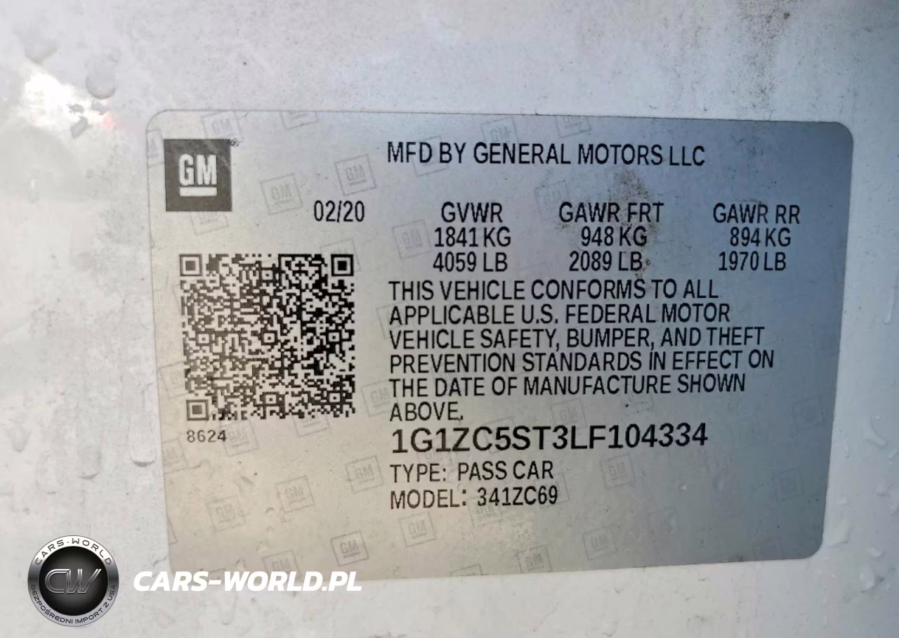2020 Chevrolet Malibu Ls VIN:1G1ZC5ST3LF104334 - 12