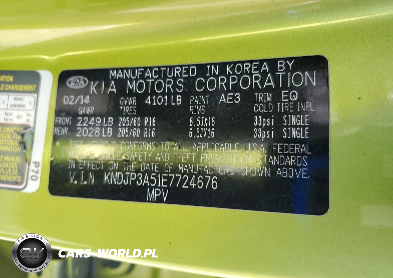 2014 Kia Soul + VIN:KNDJP3A51E7724676 - 12