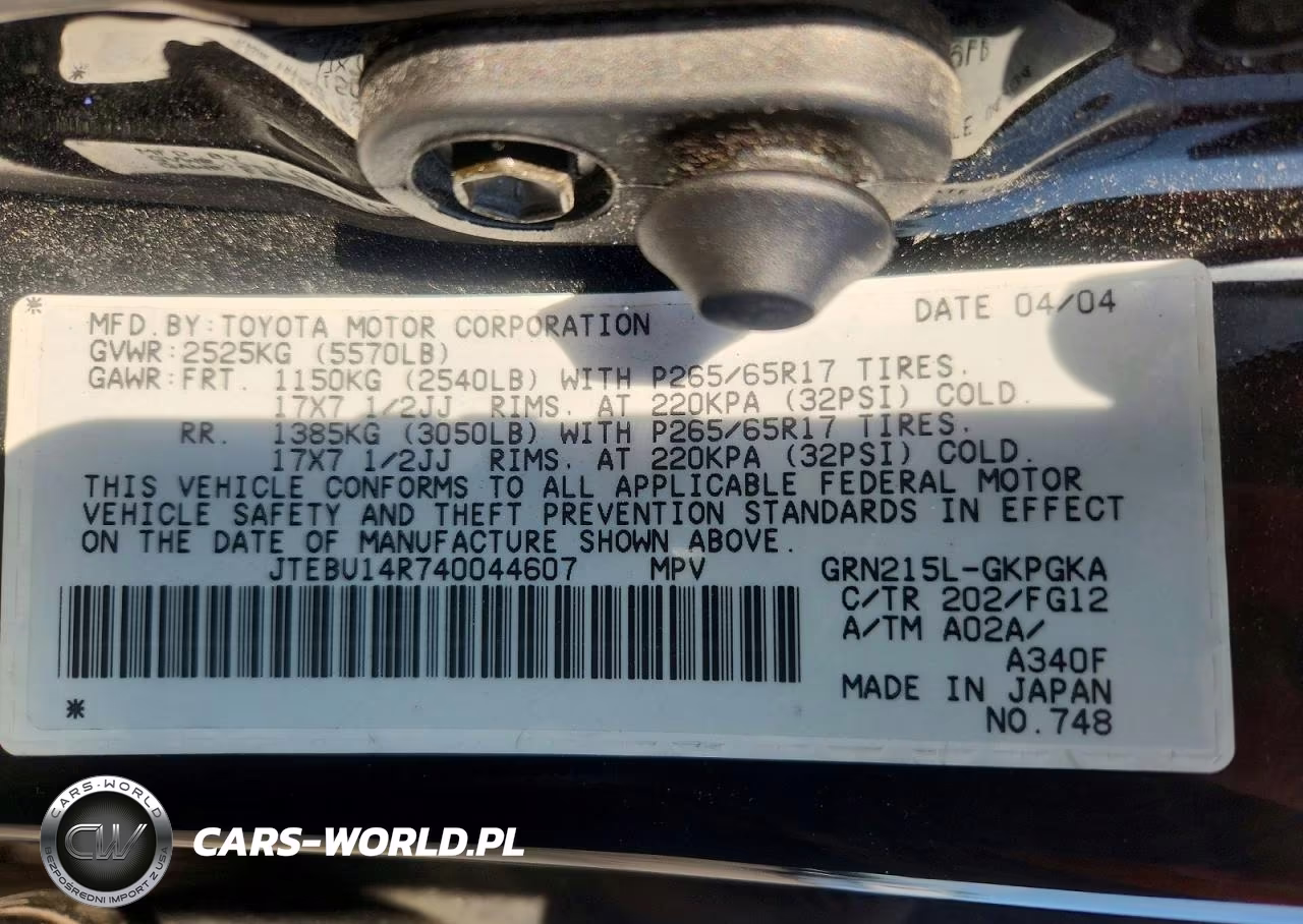 2004 Toyota 4Runner Sr5 VIN:JTEBU14R740044607 - 14