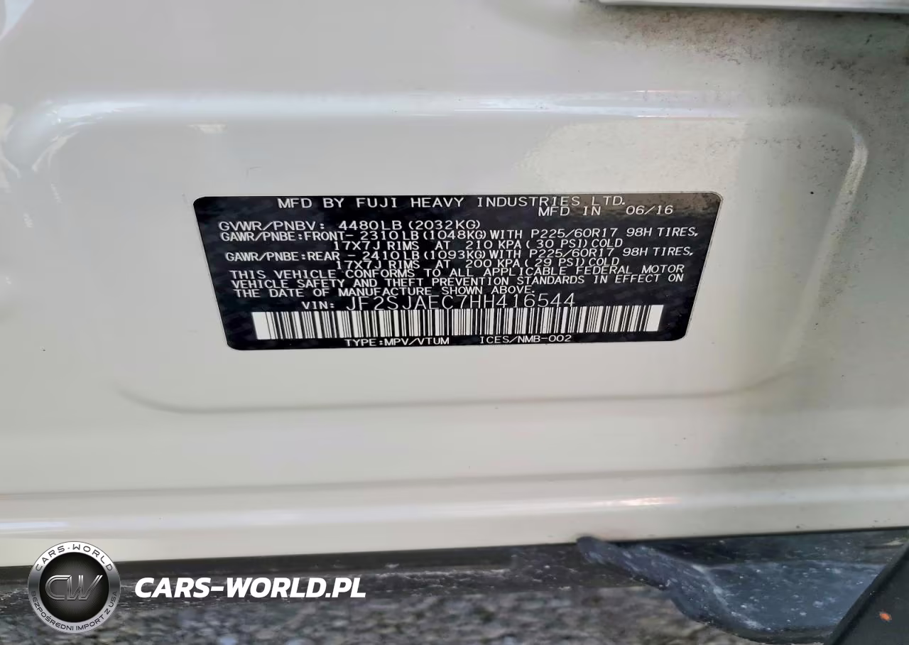 2017 Subaru Forester 2.5I Premium VIN:JF2SJAEC7HH416544 - 13
