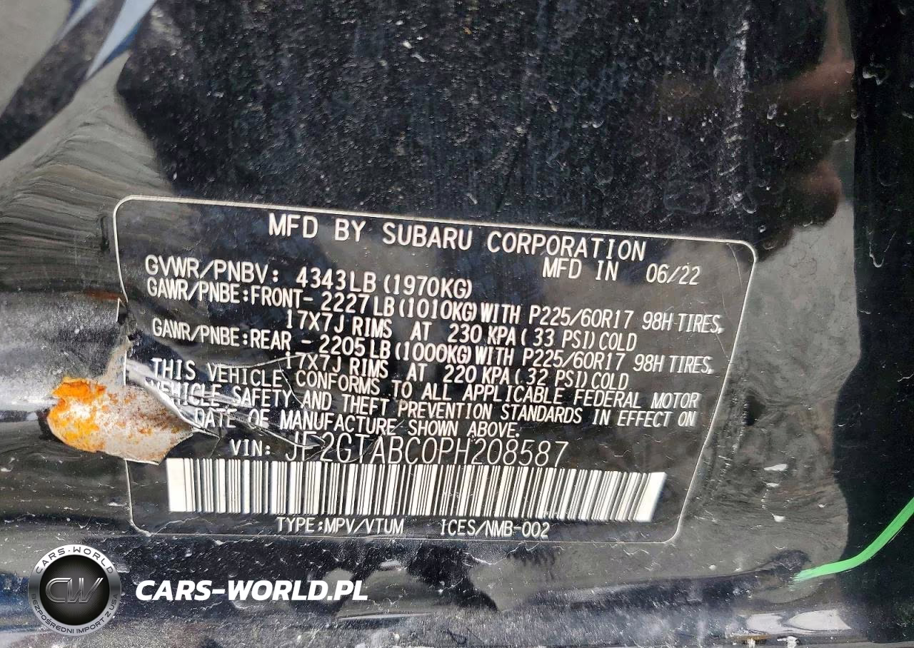 2023 Subaru Crosstrek VIN:JF2GTABC0PH208587 - 13