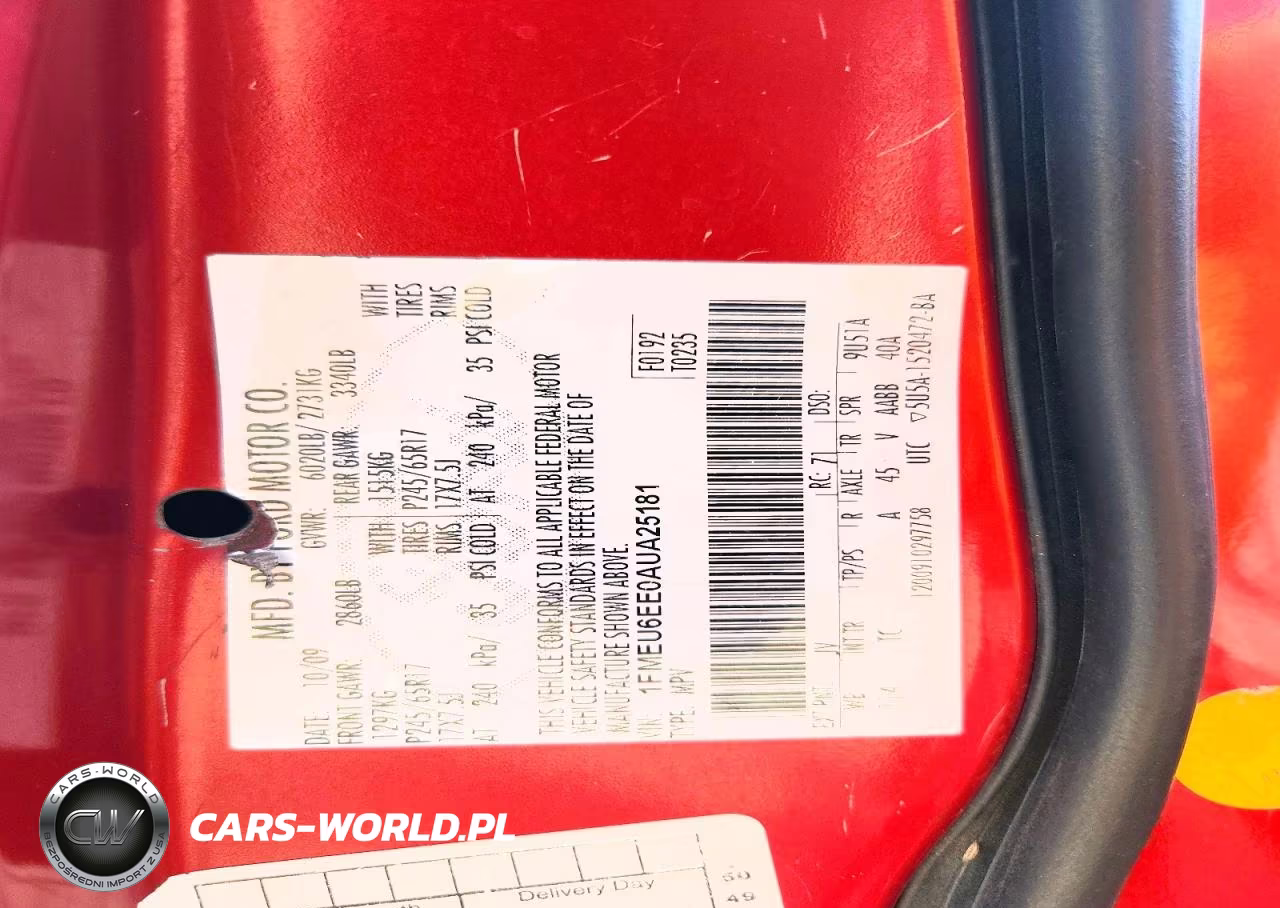2010 Ford Explorer Eddie Bauer VIN:1FMEU6EE0AUA25181 - 13