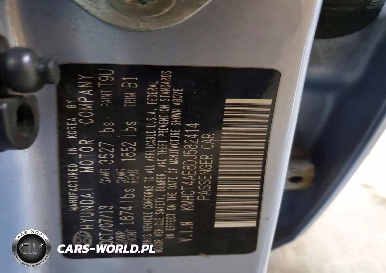 2013 Hyundai Accent Gls VIN:KMHCT4AE8DU582414 - 12