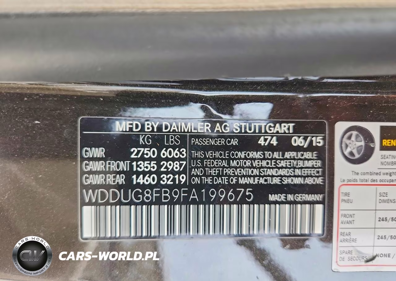 2015 Mercedes-Benz S 550 4Matic VIN:WDDUG8FB9FA199675 - 12