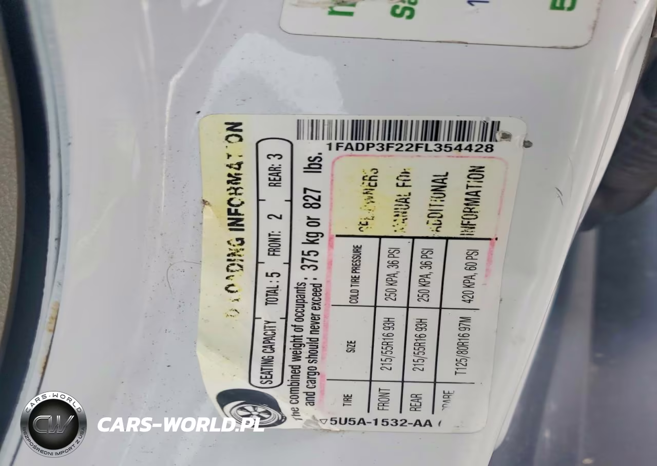 2015 FORD FOCUS SE VIN:1FADP3F22FL354428 - 13